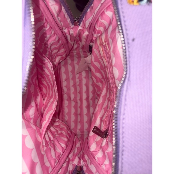 Loungefly Disney Daisy Duck AOP Sensational 6 Canvas Mini Backpack - Picture 11 of 12